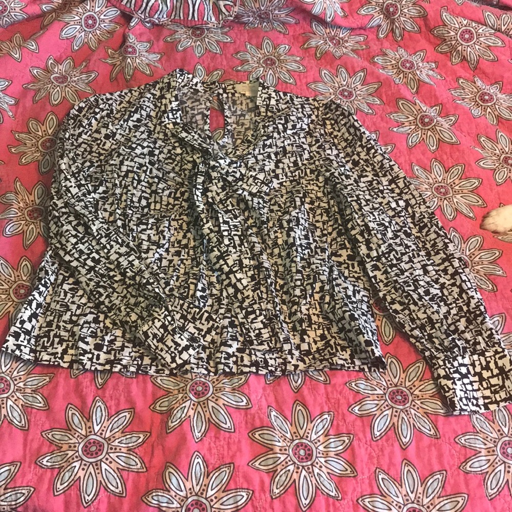 Long sleeve kate spade blouse size 6